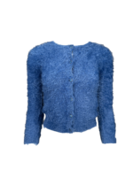 Niebieski Sweter z Guzikami - Rozmiar na 134 cm