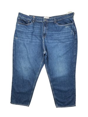 "Nowe Niebieskie Spodnie Jeansowe Damskie, Model Mom Jeans